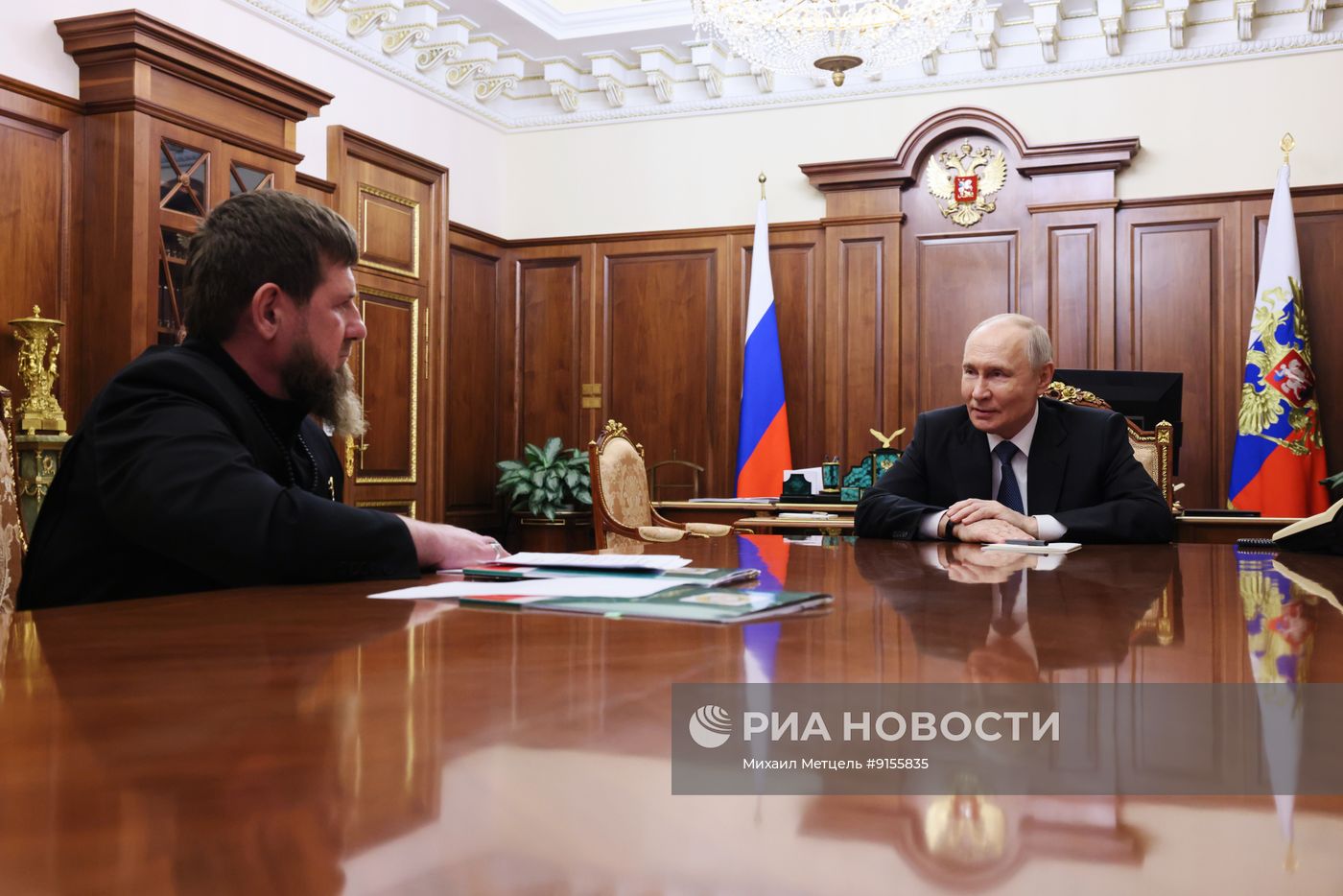 Президент Владимир Путин встретился с главой Чечни Рамзаном Кадыровым