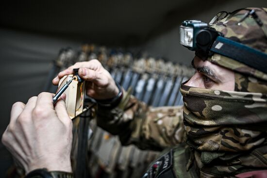 Боевая работа батальона "Шрама" спецназа "Ахмат" на Славянском направлении