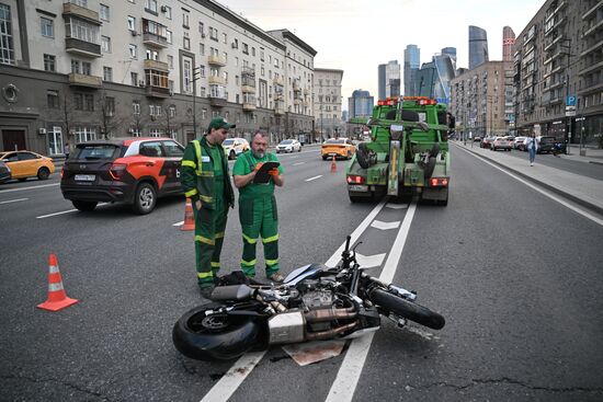 Водитель мотоцикла насмерть сбил актрису Ксению Добромилову