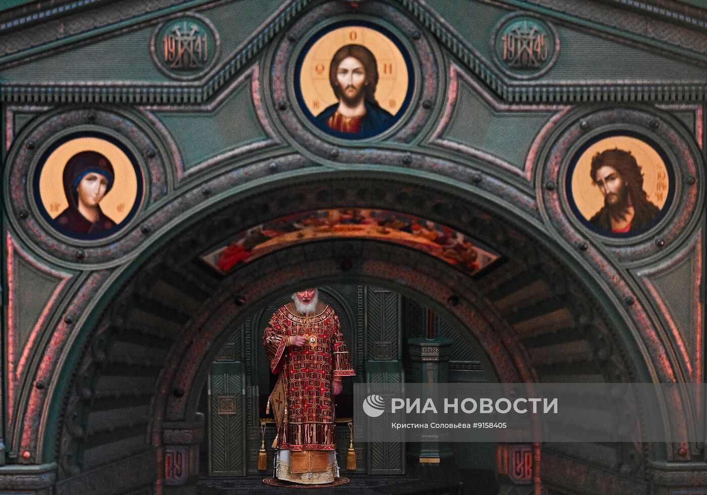 Патриаршее служение в Главном храме Вооруженных сил РФ 