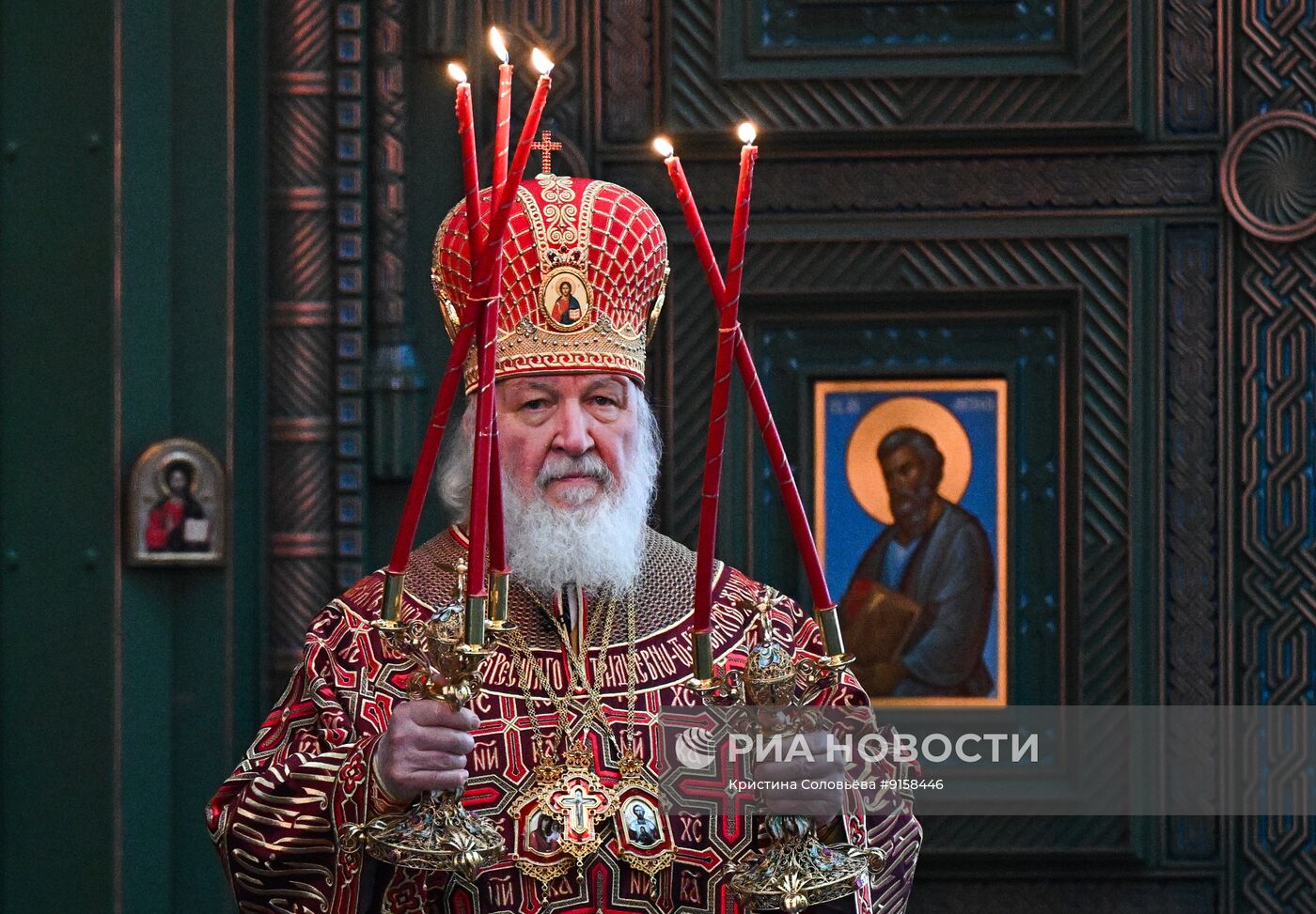 Патриаршее служение в Главном храме Вооруженных сил РФ 