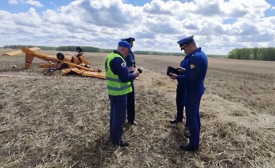 Авиакатастрофа легкомоторного самолета в Омской области