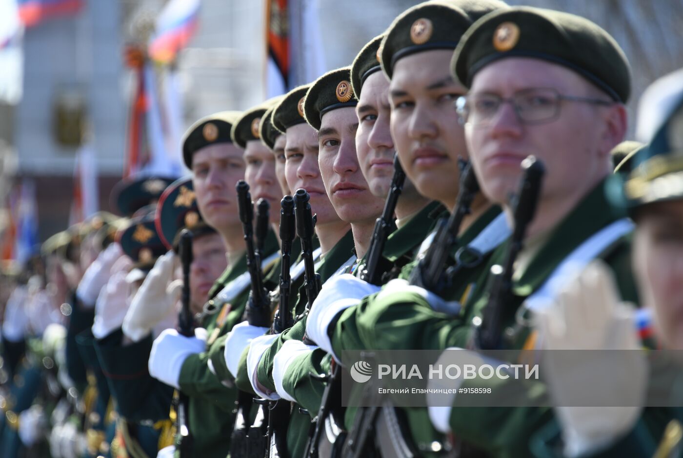 Репетиция Парада Победы в Чите