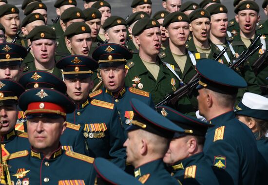 Репетиция Парада Победы в Чите