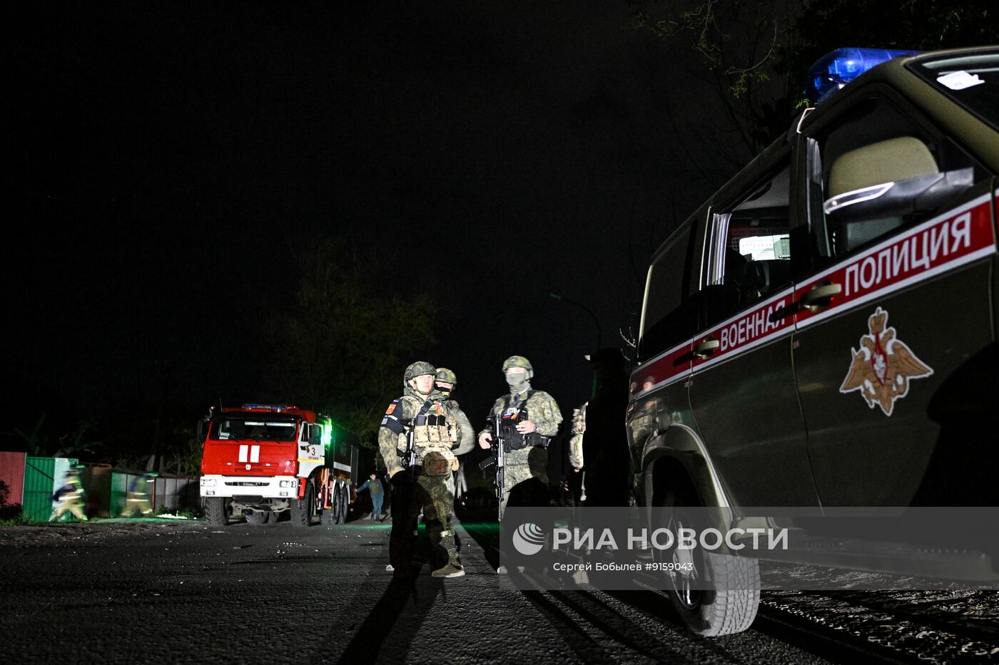 Последствия беспилотной атаки ВСУ в Луганске