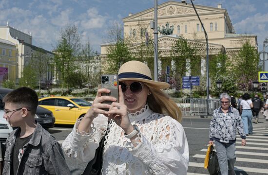 Жаркая погода в Москве