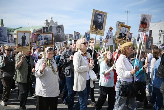 Акция "Бессмертный полк" в регионах