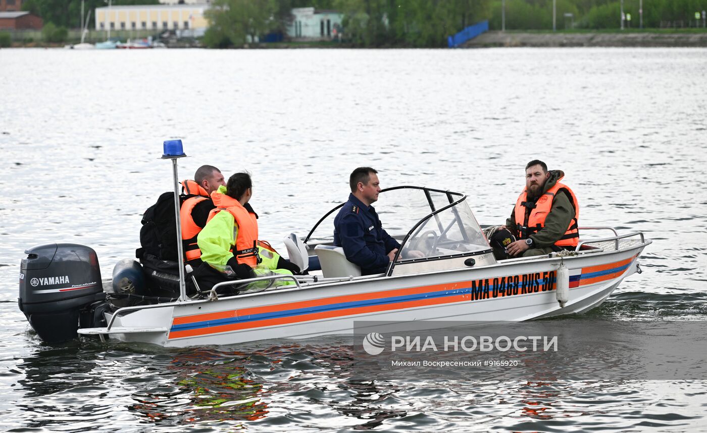 Тренировки по поиску пропавших людей на водоемах Московской области