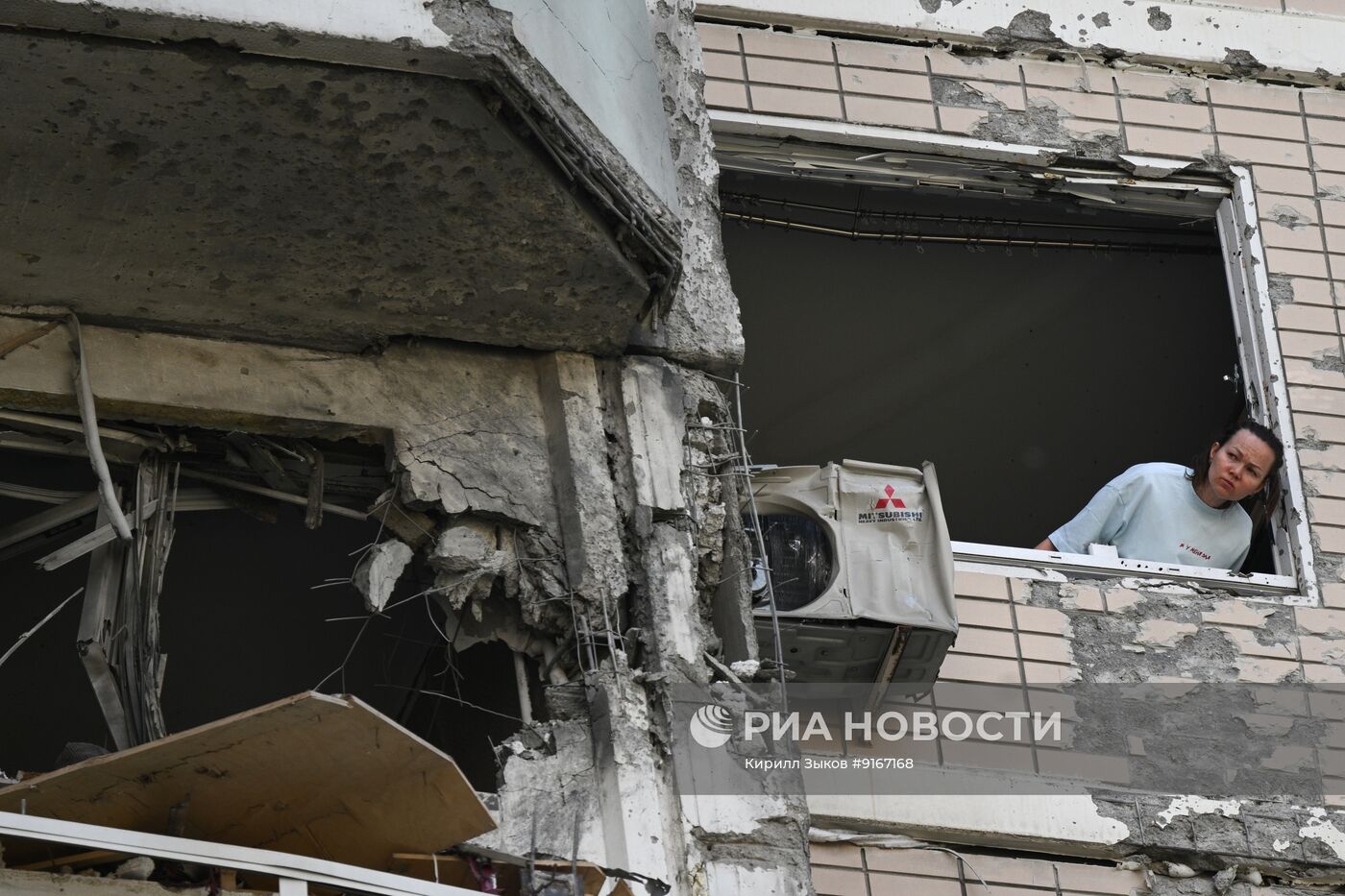 Последствия атаки БПЛА в Подмосковье