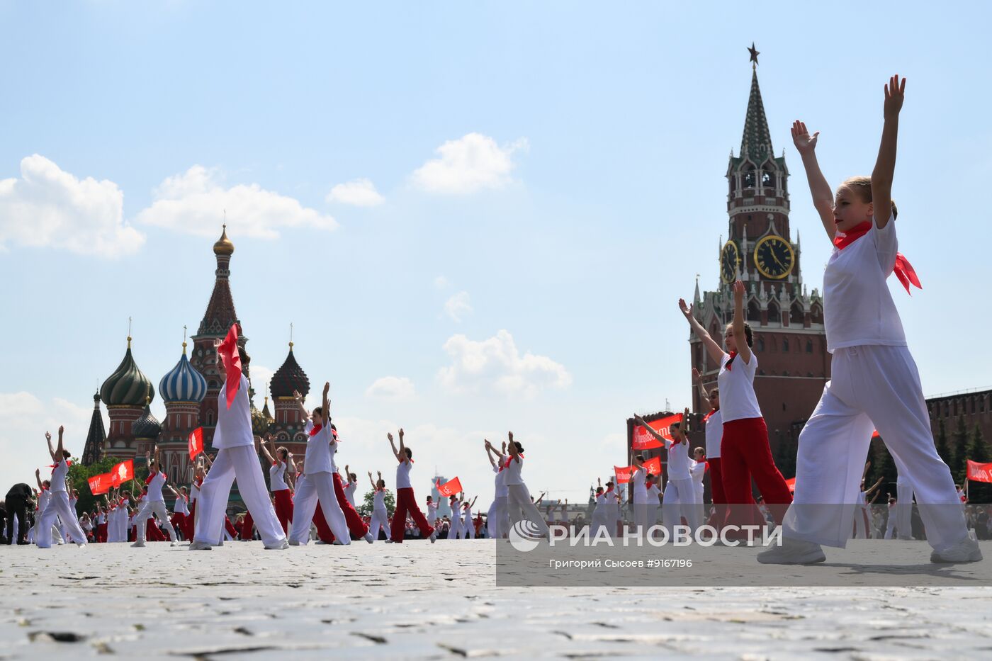 Прием в пионеры на Красной площади