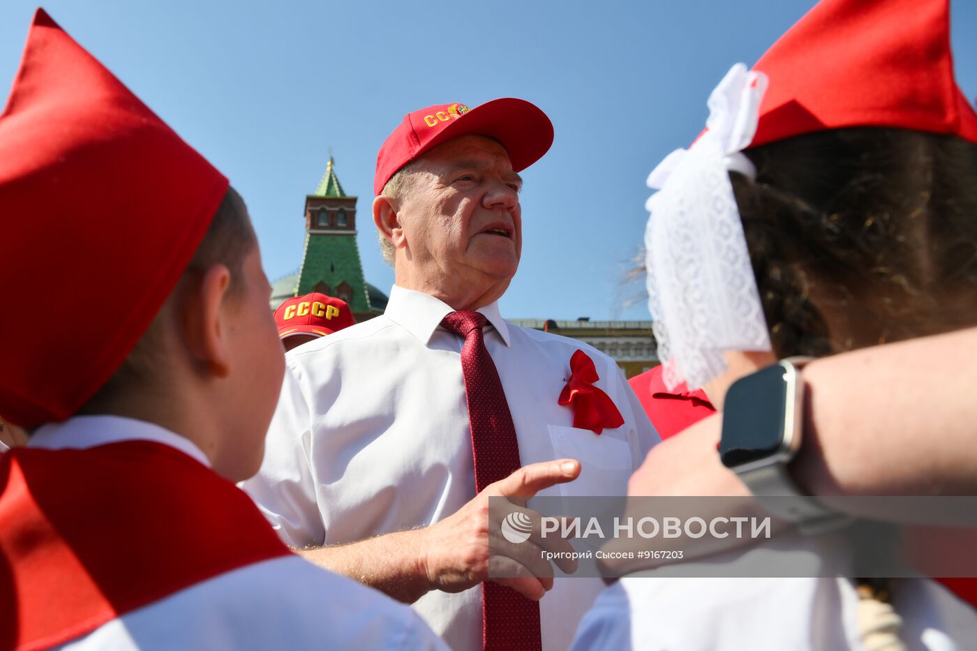 Прием в пионеры на Красной площади