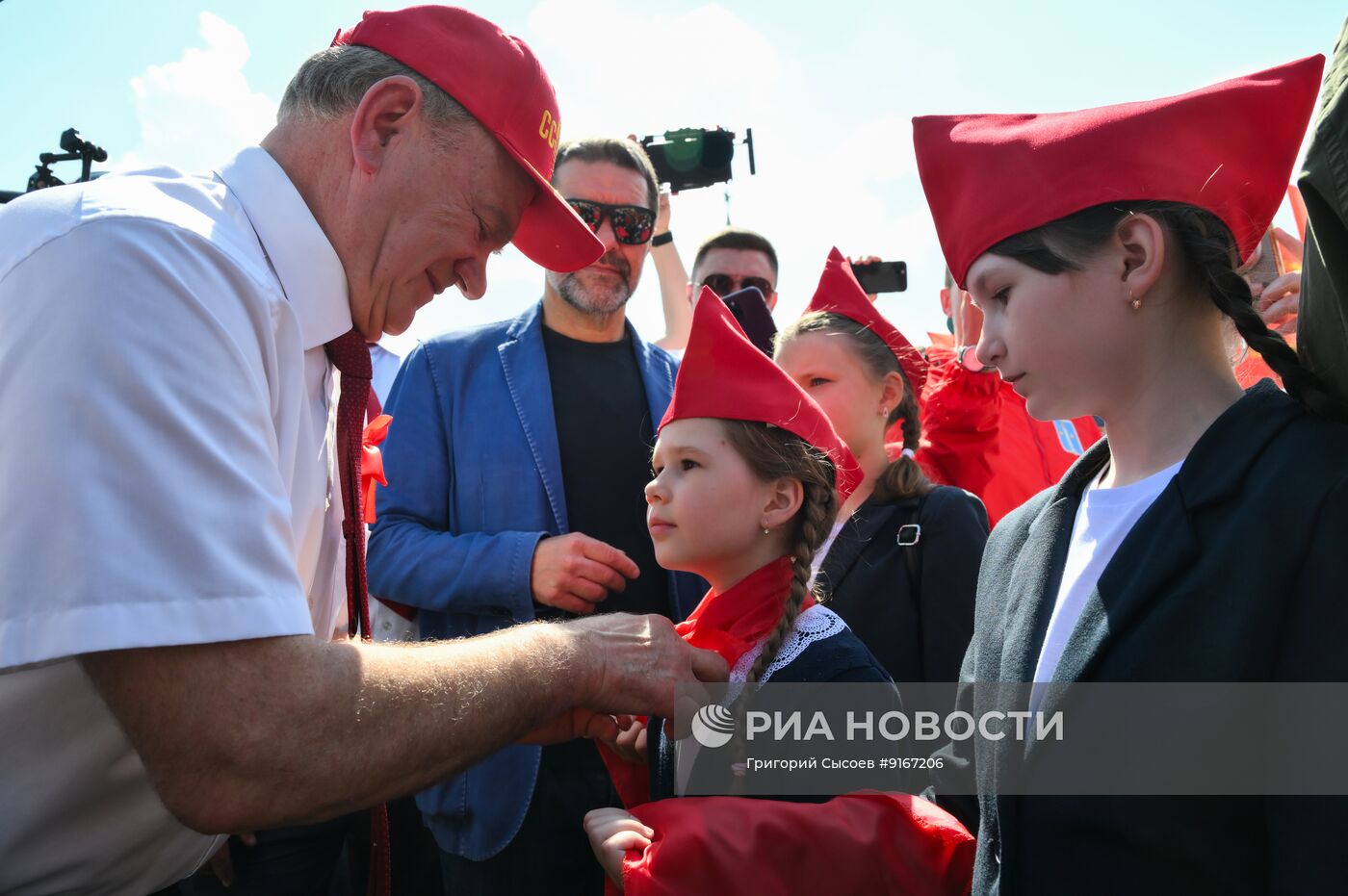 Прием в пионеры на Красной площади