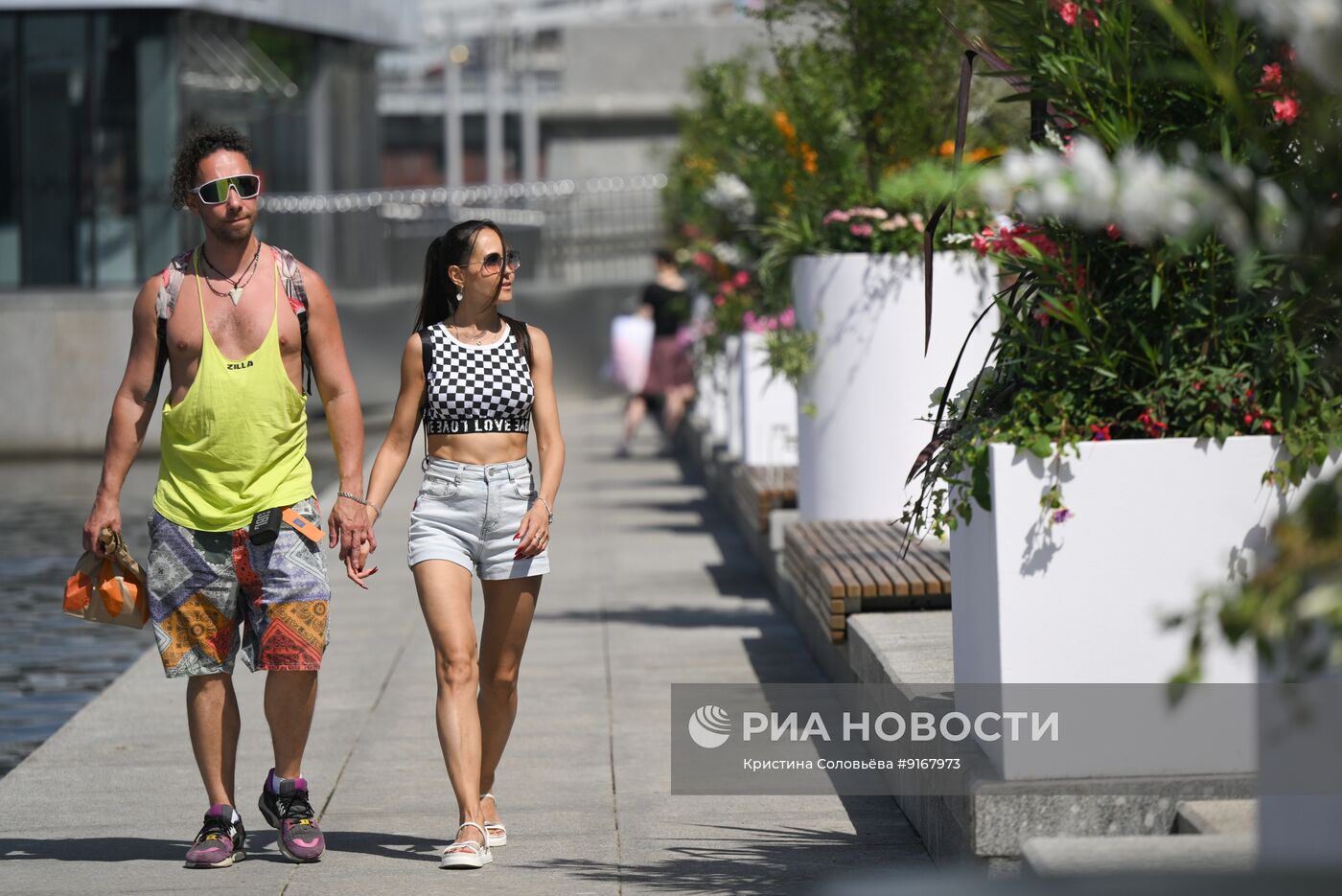 Жаркая погода в Москве