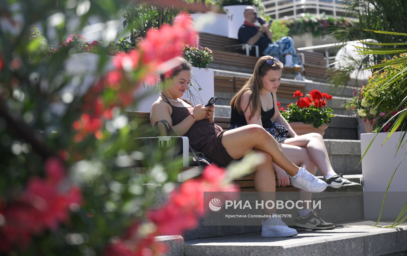 Жаркая погода в Москве