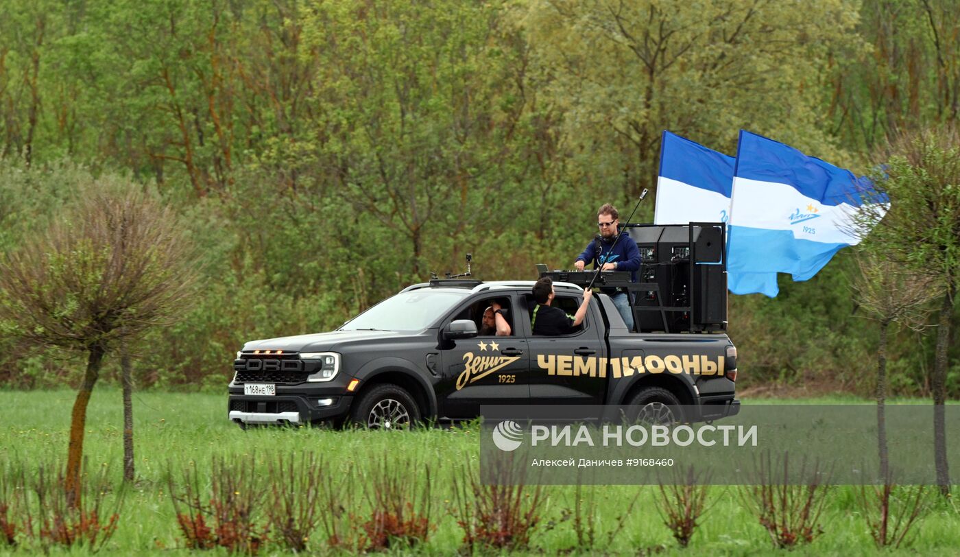 Чествование ФК "Зенит" - чемпиона России по футболу