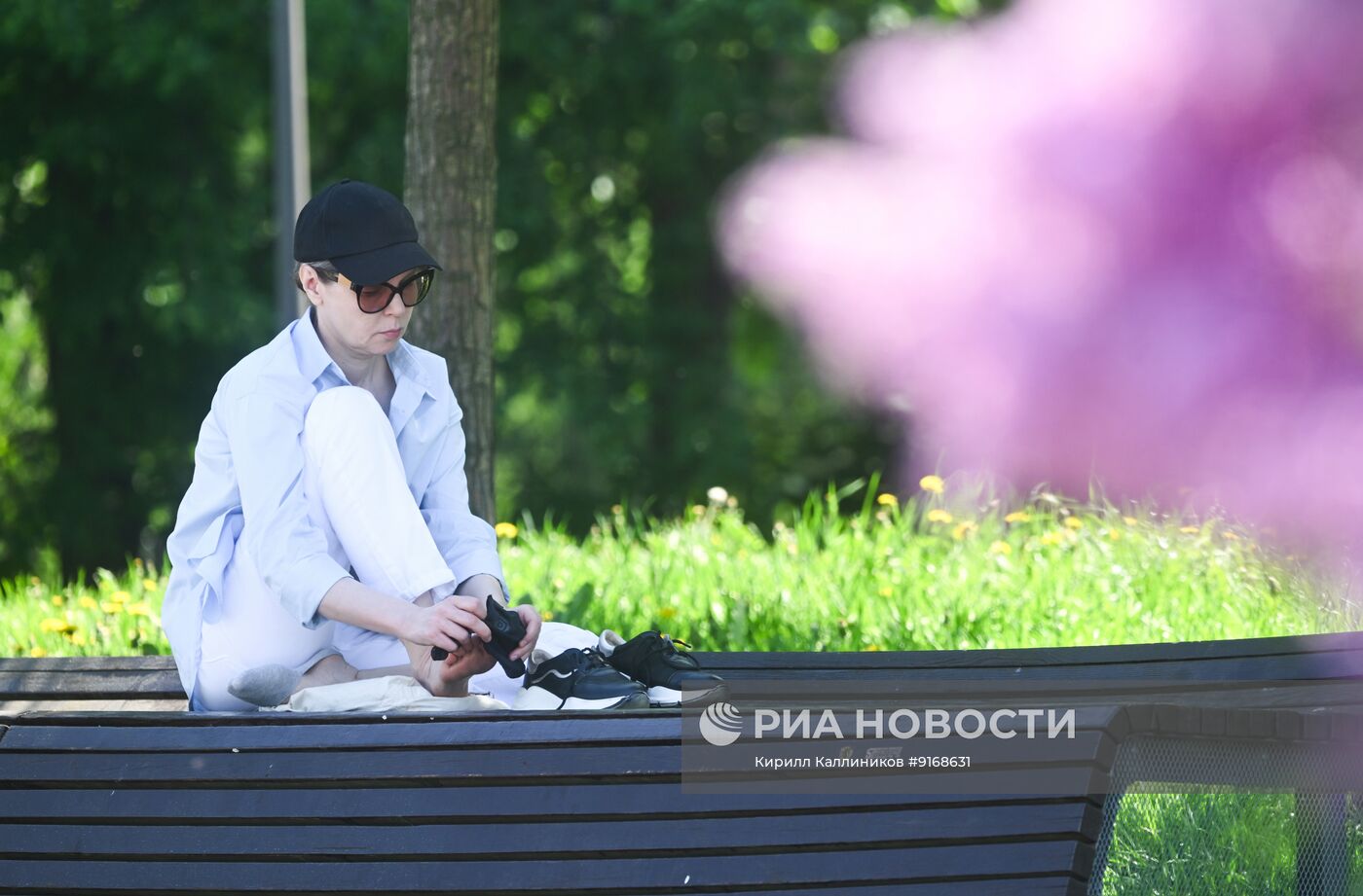 Жаркая погода в Москве