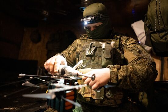 Боевая работа отряда БПЛА "Контора" на Купянском участке СВО