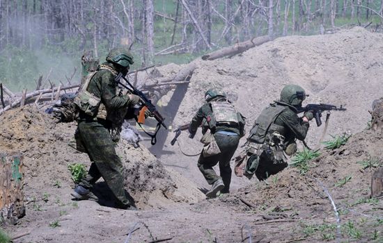 Боевая подготовка штурмовых подразделений группировки войск "Запад" в ЛНР