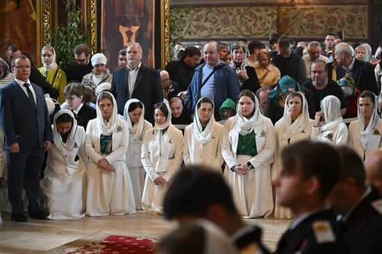 Патриаршее служение в праздник Святой Троицы