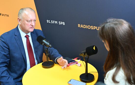 ПМЭФ-2026. Стенд РИА Новости и студия радио Sputnik 