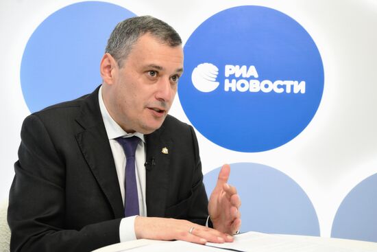 ПМЭФ-2026. Стенд РИА Новости и студия радио Sputnik 