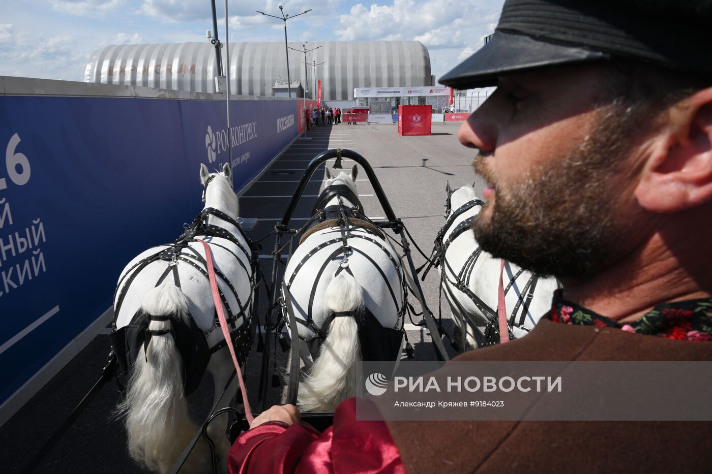 ПМЭФ-2026. Катание на русской тройке