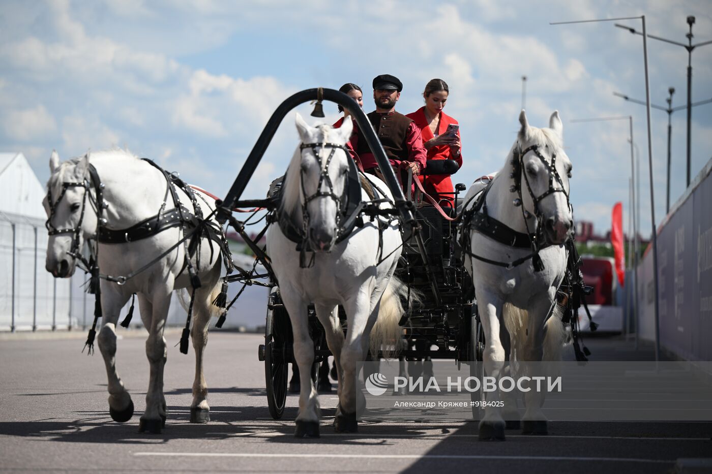 ПМЭФ-2026. Катание на русской тройке