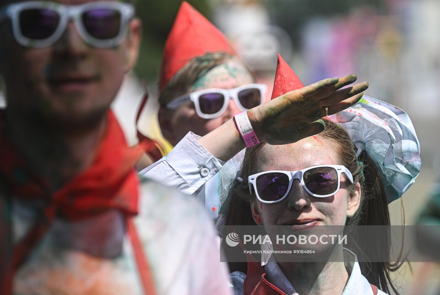 Красочный забег в Москве