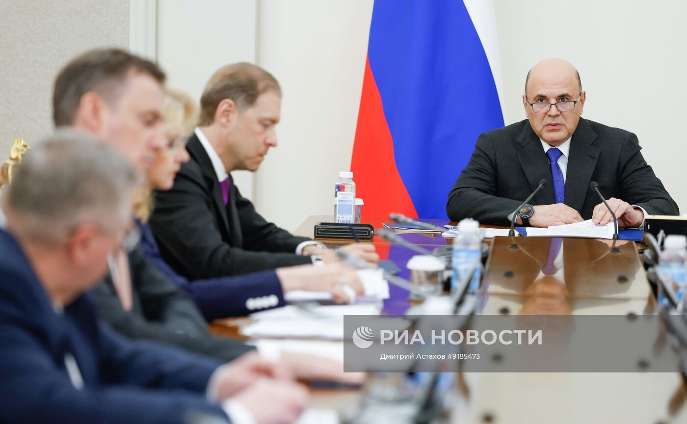 Премьер-министр Михаил Мишустин провел оперативное совещание с вице-премьерами РФ
