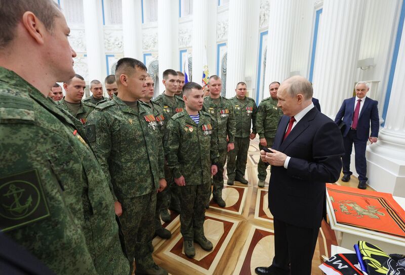 Встреча президента РФ Владимира Путина с участниками СВО