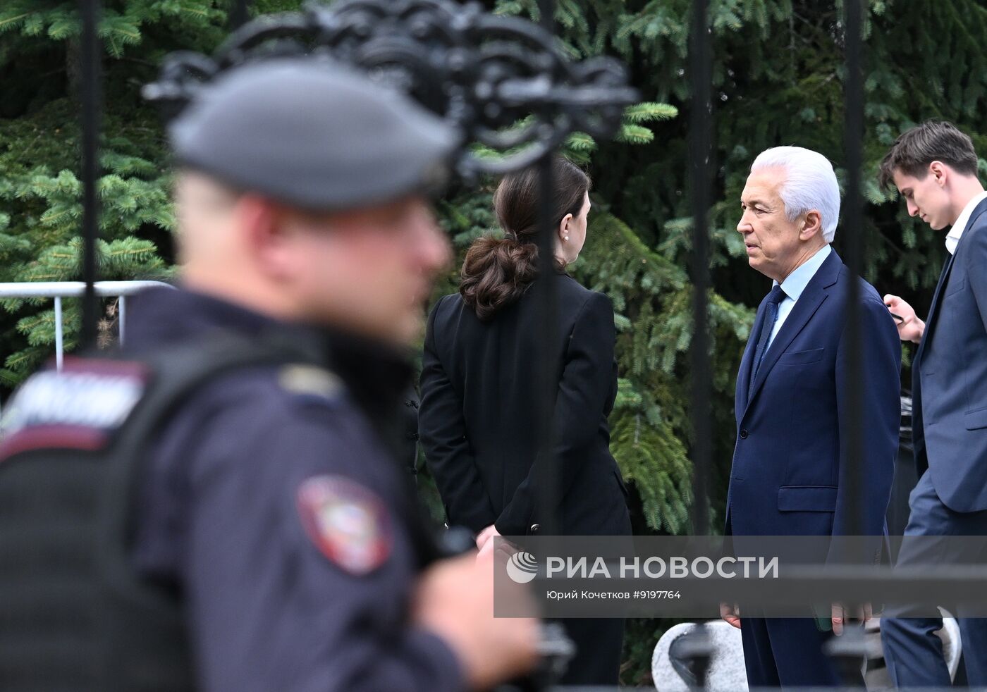 Прощание с бывшим министром обороны РФ Сергеем Ивановым в Москве