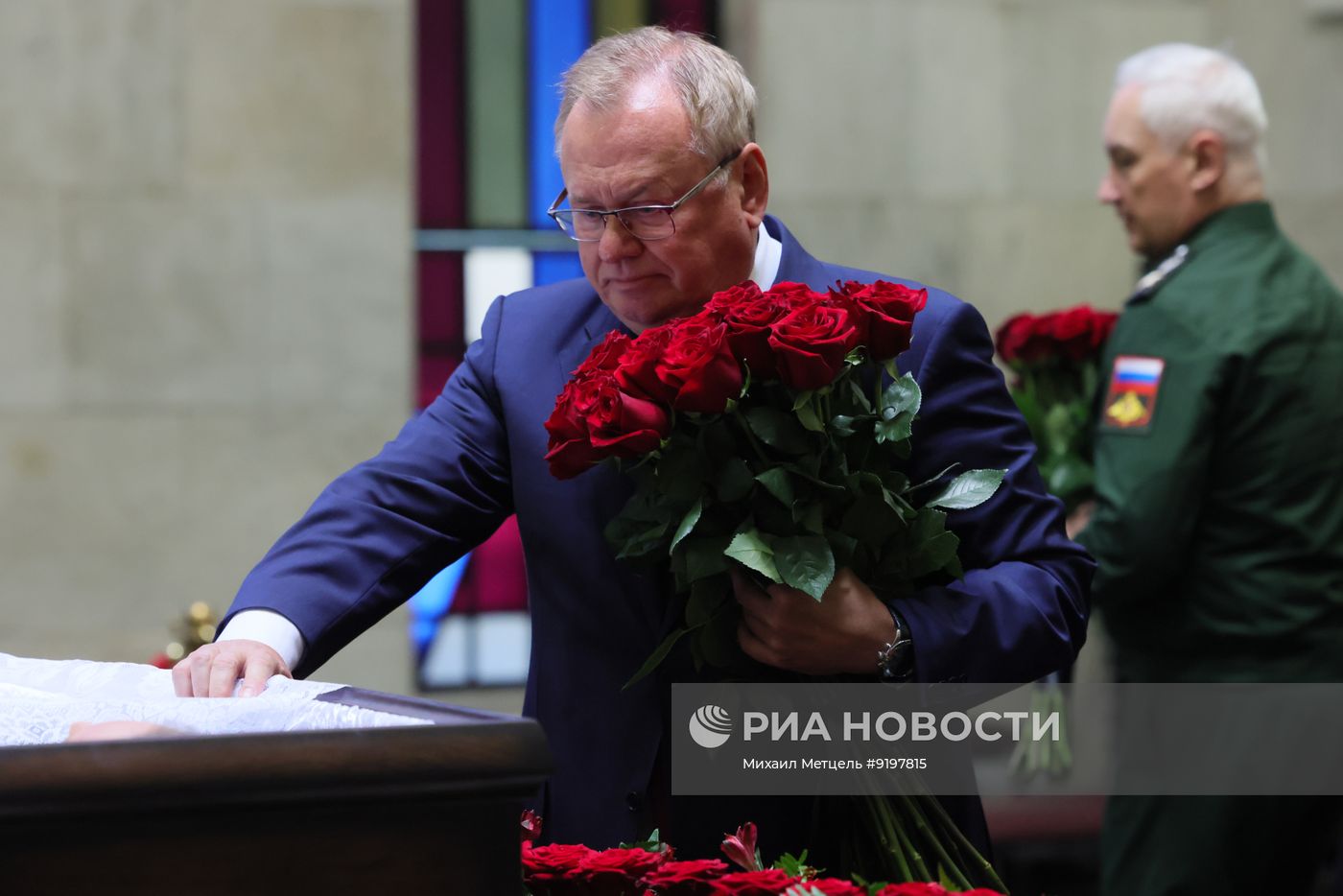 Прощание с бывшим министром обороны РФ Сергеем Ивановым в Москве
