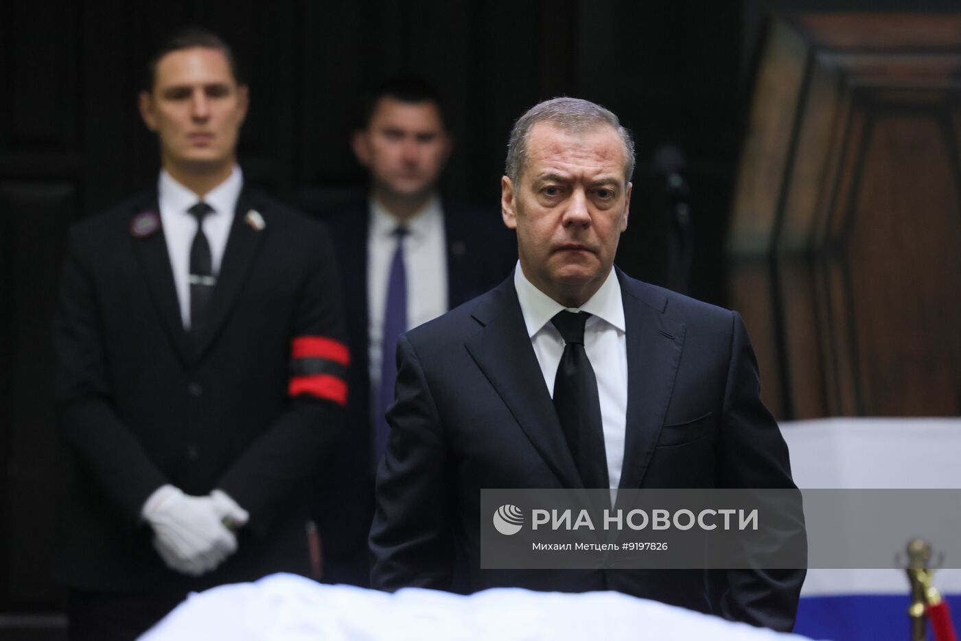 Прощание с бывшим министром обороны РФ Сергеем Ивановым в Москве