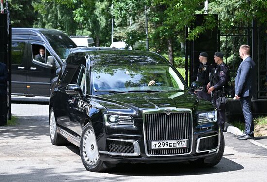 Прощание с бывшим министром обороны РФ Сергеем Ивановым в Москве 