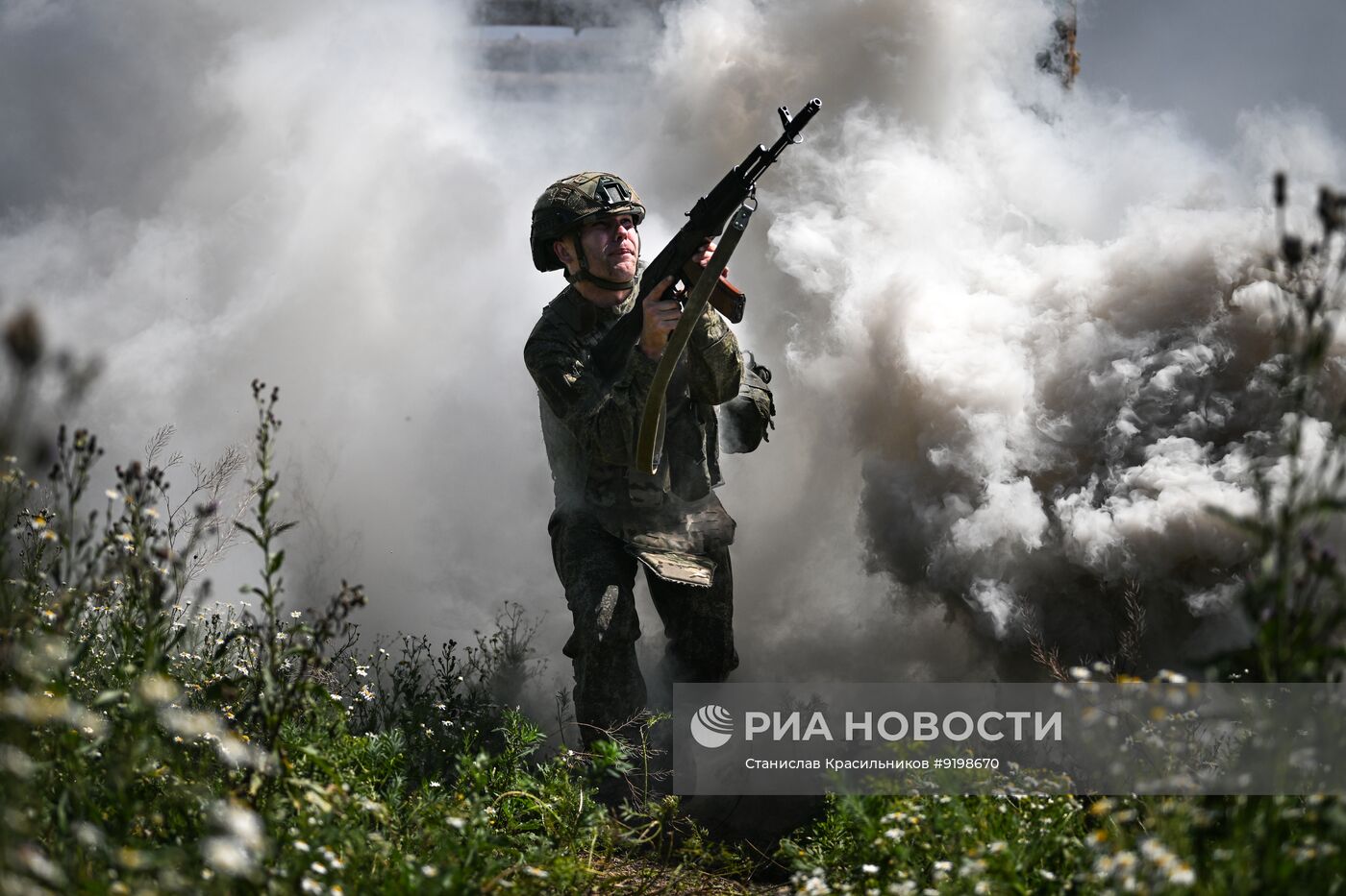Боевая подготовка штурмовиков группировки войск "Центр"