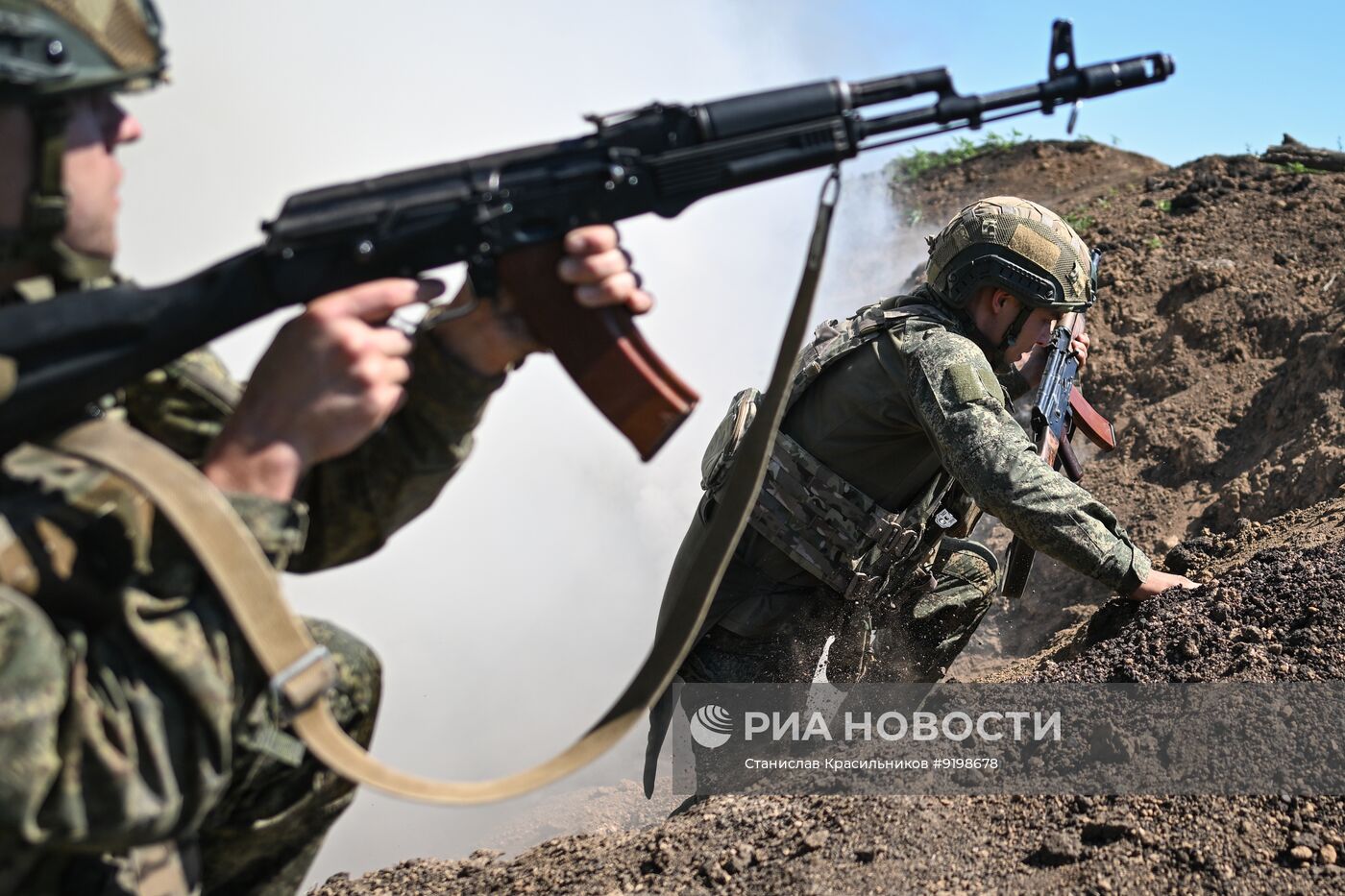 Боевая подготовка штурмовиков группировки войск "Центр"