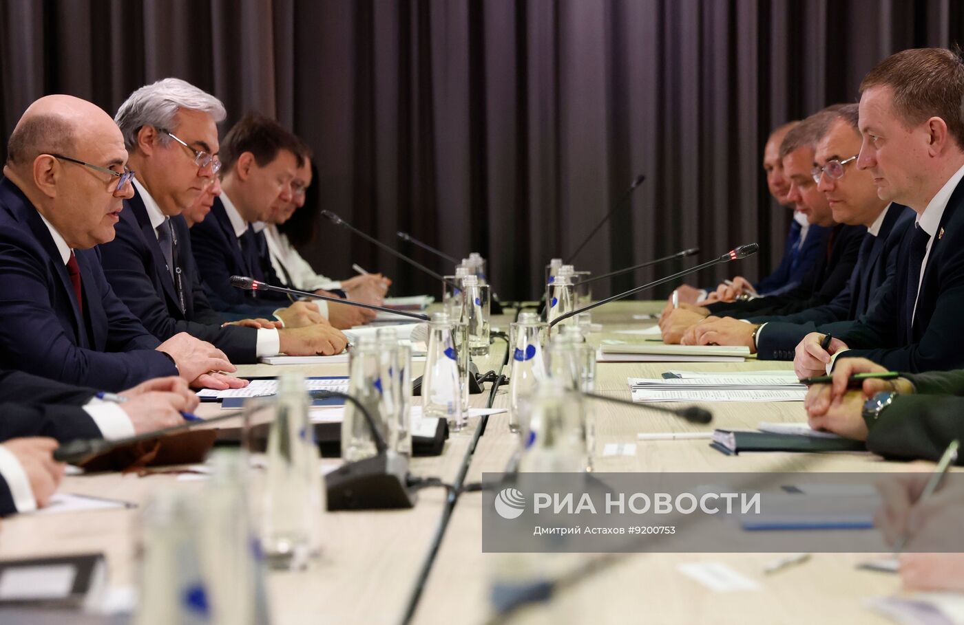 Премьер-министр Михаил Мишустин встретился с премьер-министром Белоруссии Александром Турчиным