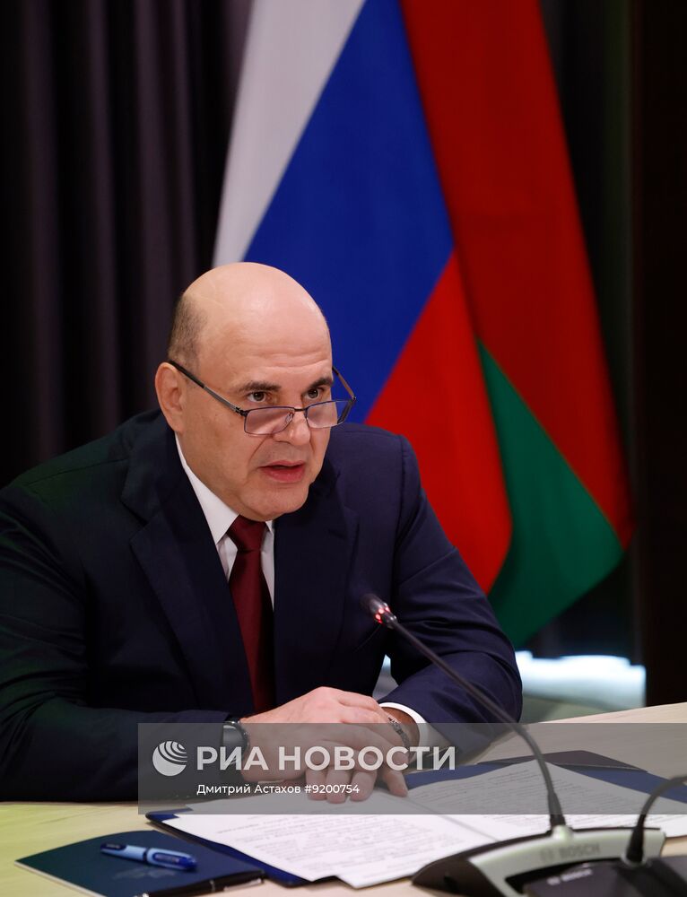 Премьер-министр Михаил Мишустин встретился с премьер-министром Белоруссии Александром Турчиным