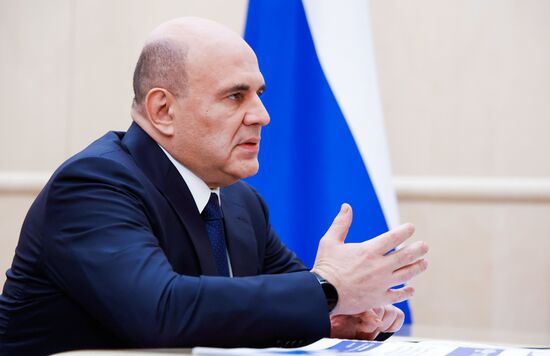 Премьер-министр Михаил Мишустин встретился с главой Росреестра Олегом Скуфинским