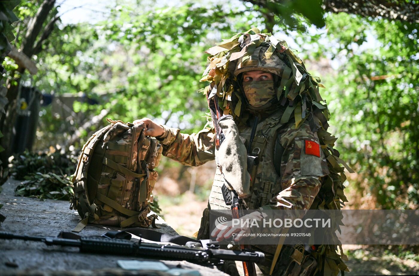 Боевое слаживание снайперских пар группировки войск "Центр" на Добропольском направлении СВО