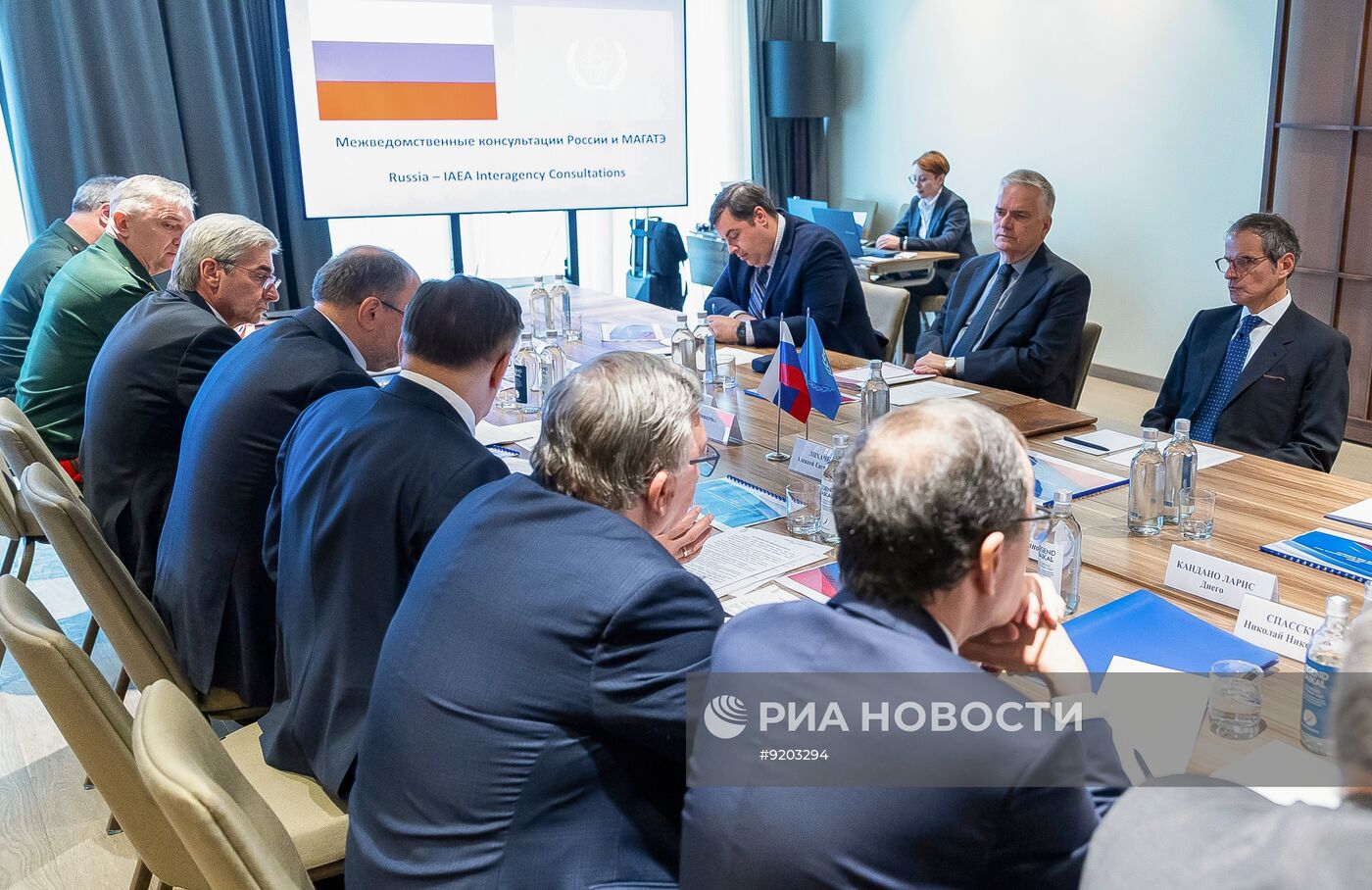 Переговоры гендиректора "Росатома" А. Лихачева и главы МАГАТЭ Р. Гросси в Калининграде