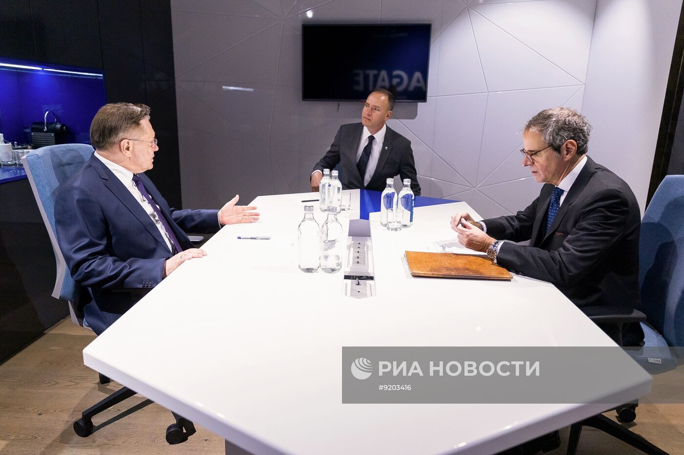 Переговоры гендиректора "Росатома" А. Лихачева и главы МАГАТЭ Р. Гросси в Калининграде