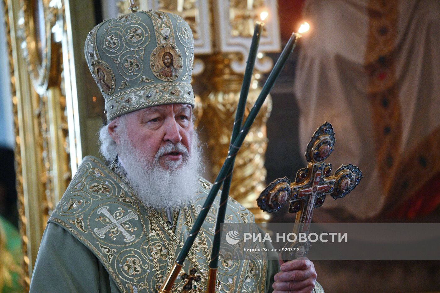 Патриаршее служение в Спасо-Преображенском соборе Валаамского монастыря