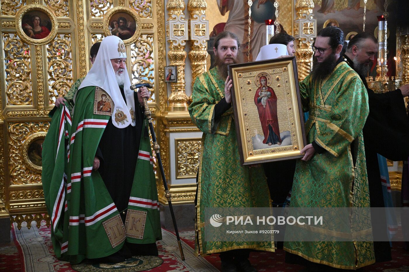 Патриаршее служение в Спасо-Преображенском соборе Валаамского монастыря