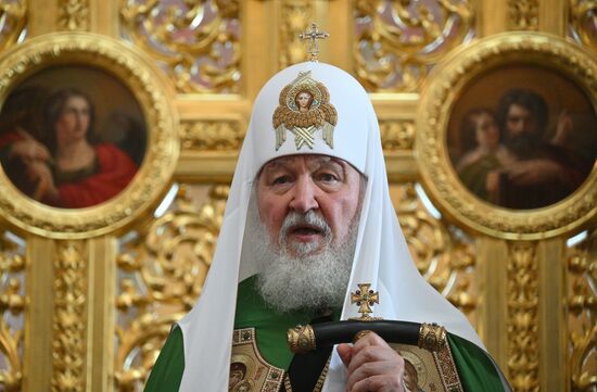 Патриаршее служение в Спасо-Преображенском соборе Валаамского монастыря