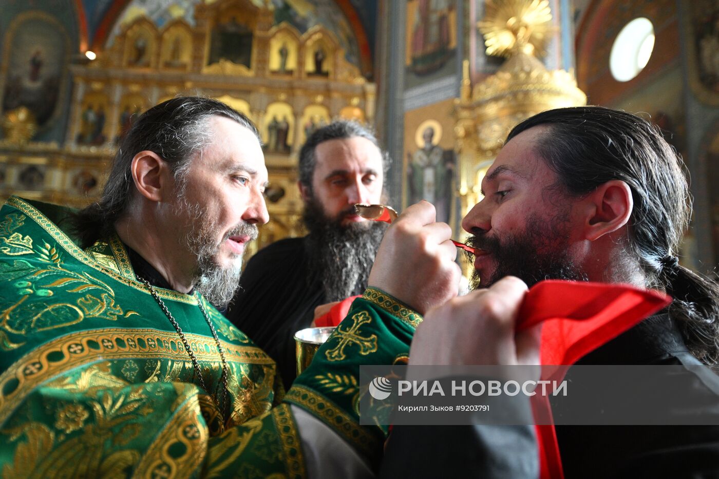 Патриаршее служение в Спасо-Преображенском соборе Валаамского монастыря