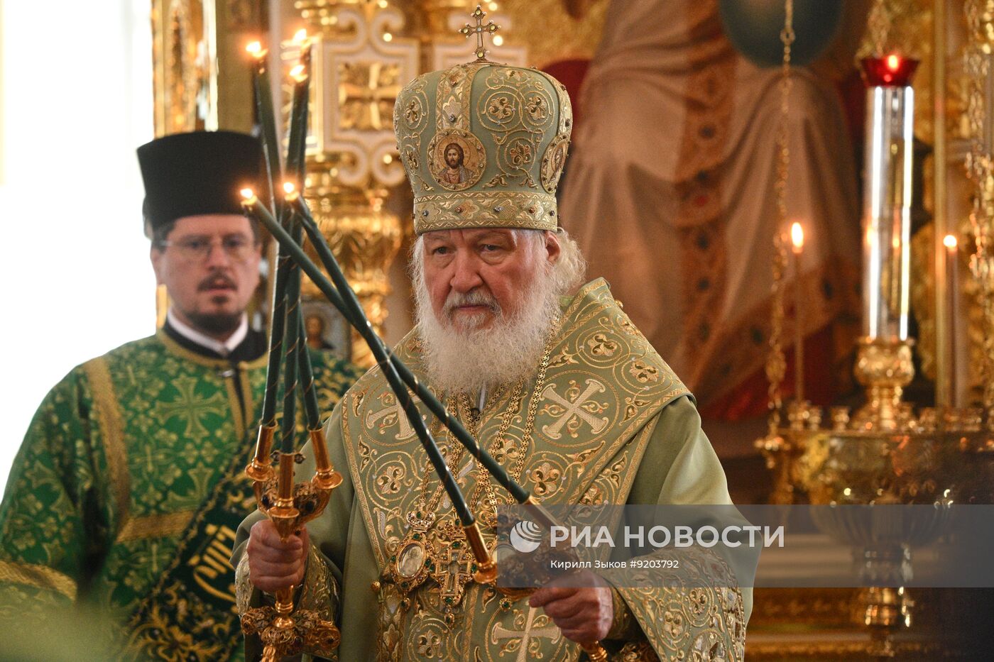 Патриаршее служение в Спасо-Преображенском соборе Валаамского монастыря