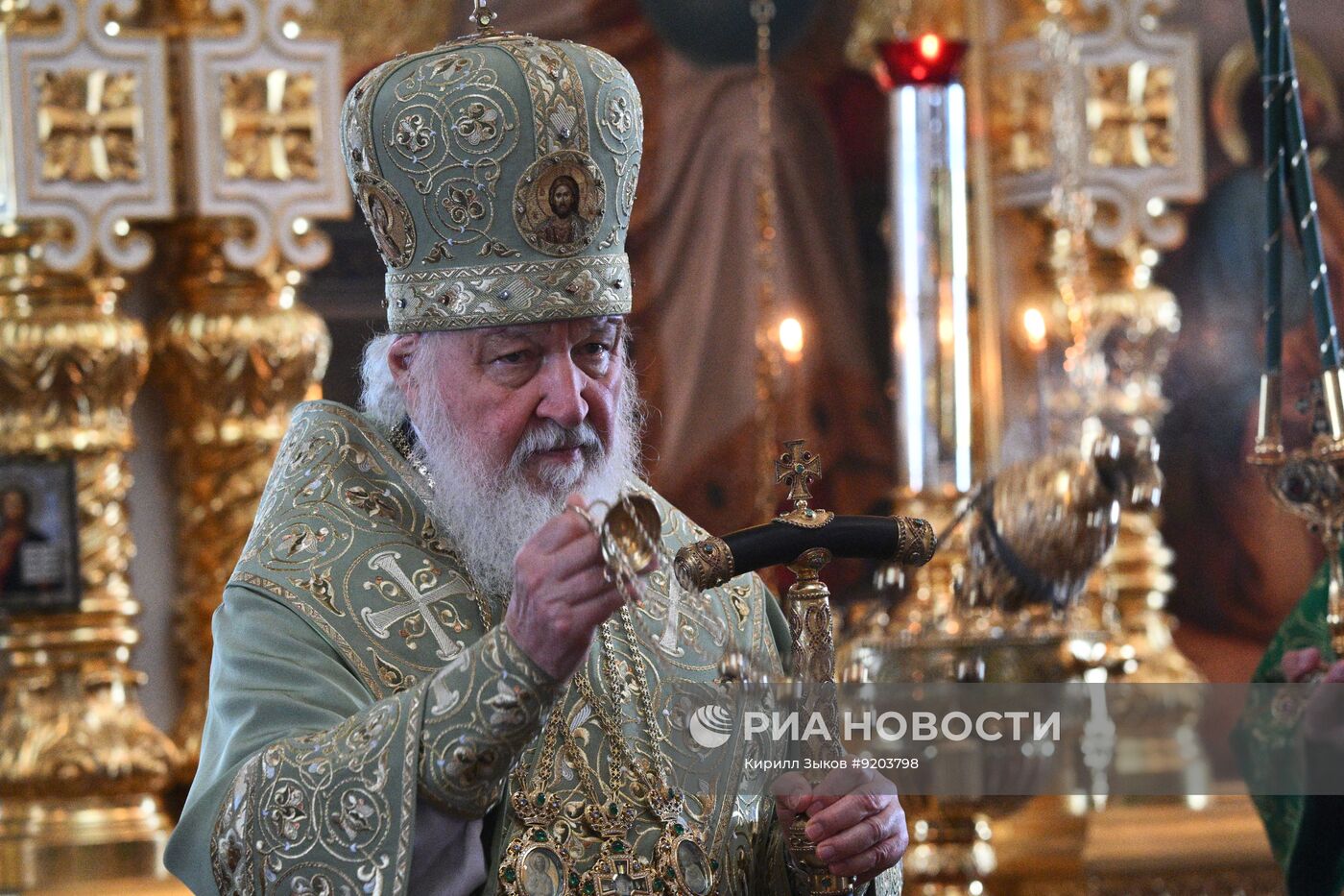 Патриаршее служение в Спасо-Преображенском соборе Валаамского монастыря