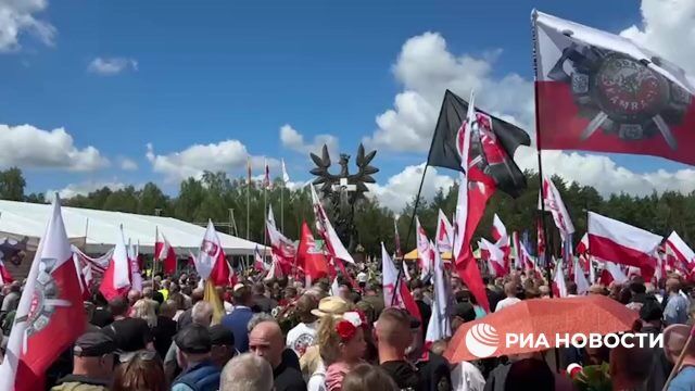 Траурное мероприятие в День памяти жертв Волынской резни в Польше