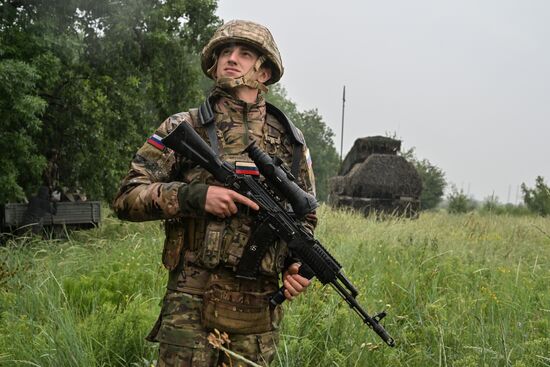 Боевое дежурство ЗРК "Бук-М3" группировки войск "Центр" на Добропольском направлении СВО